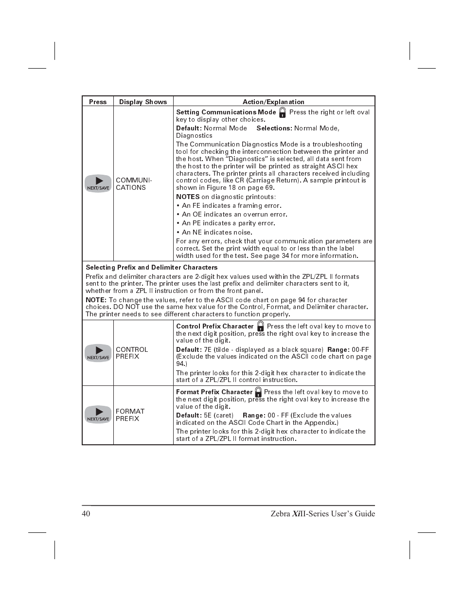 Zebra Technologies XiII-Series User Manual | Page 52 / 118