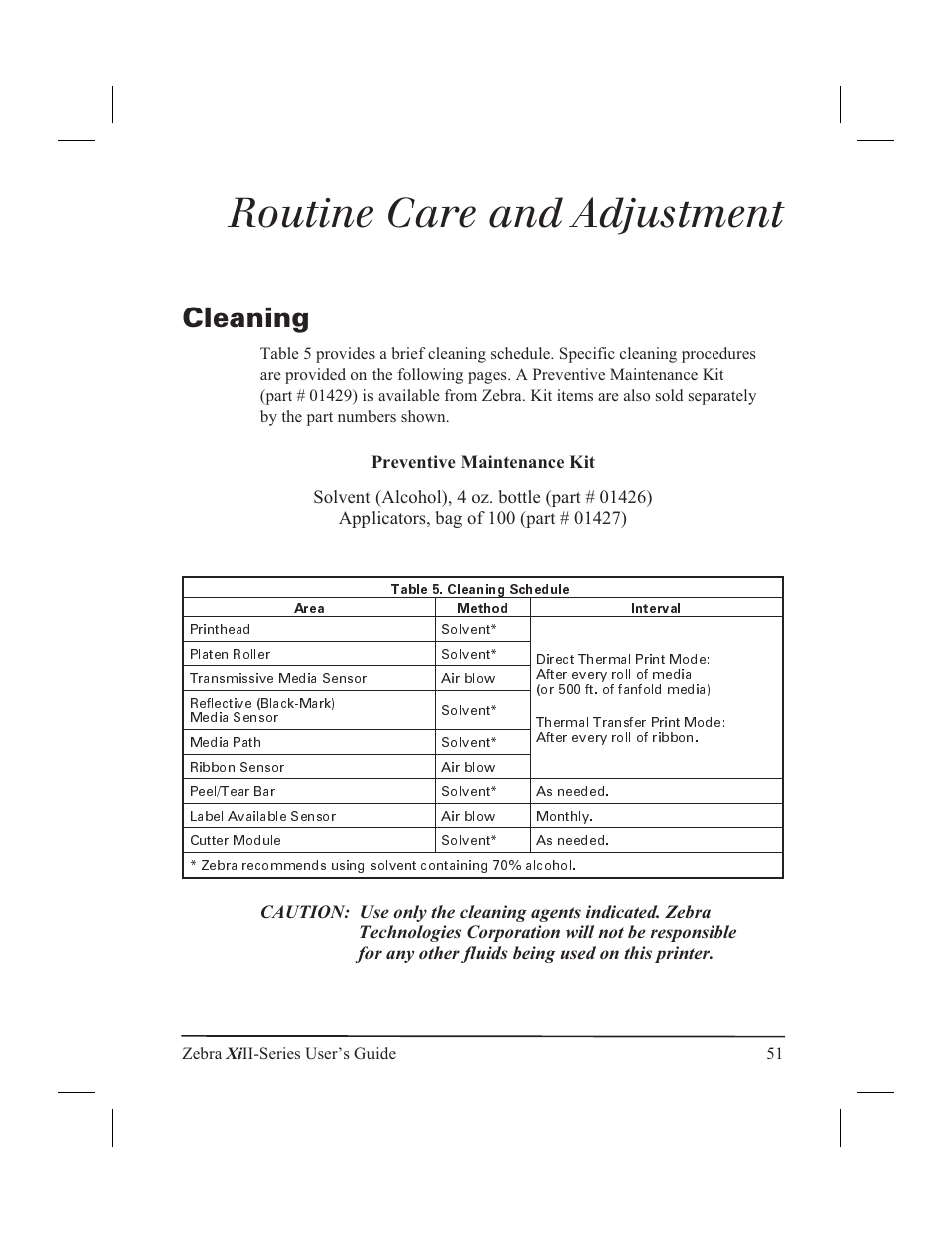 Zebra Technologies XiII-Series User Manual | Page 63 / 118