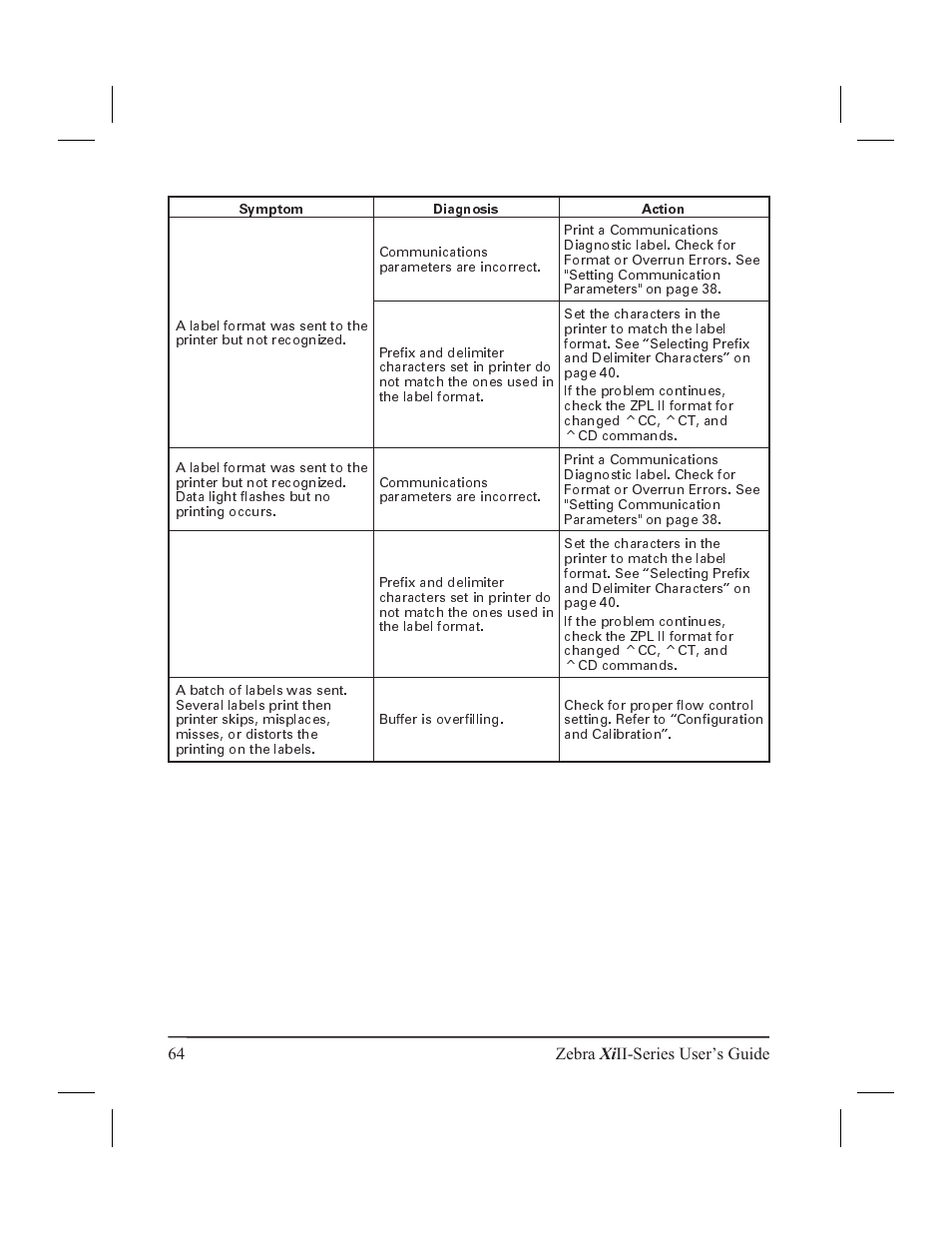 Zebra Technologies XiII-Series User Manual | Page 76 / 118