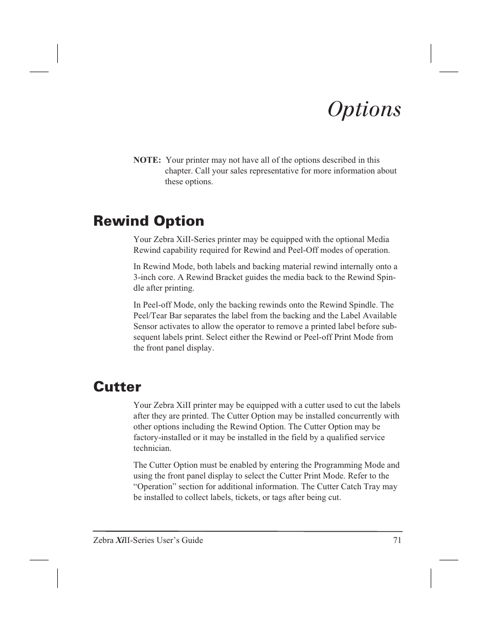 Zebra Technologies XiII-Series User Manual | Page 83 / 118