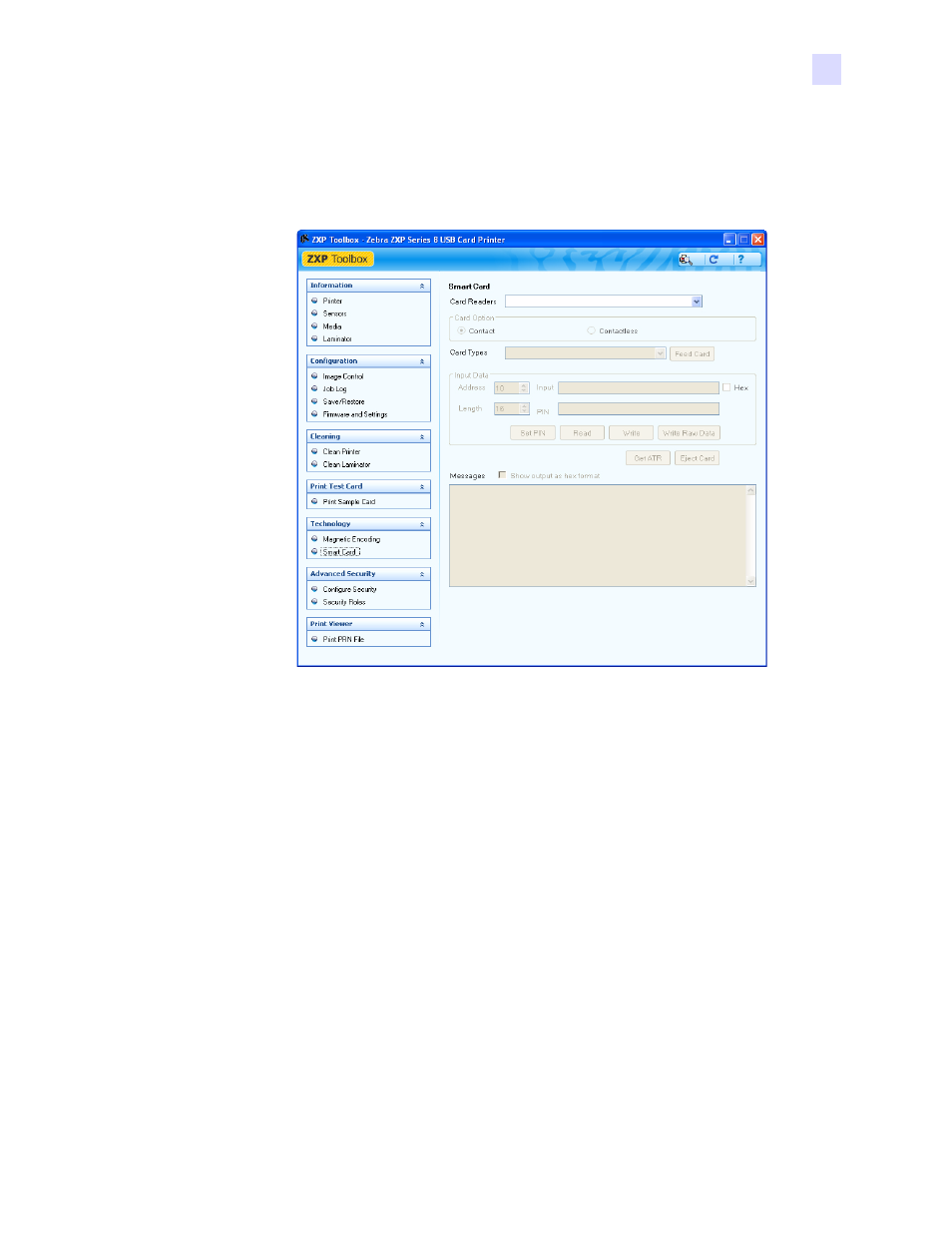 Smart card | Zebra Technologies P1013372-001 REV. A User Manual | Page 105 / 216