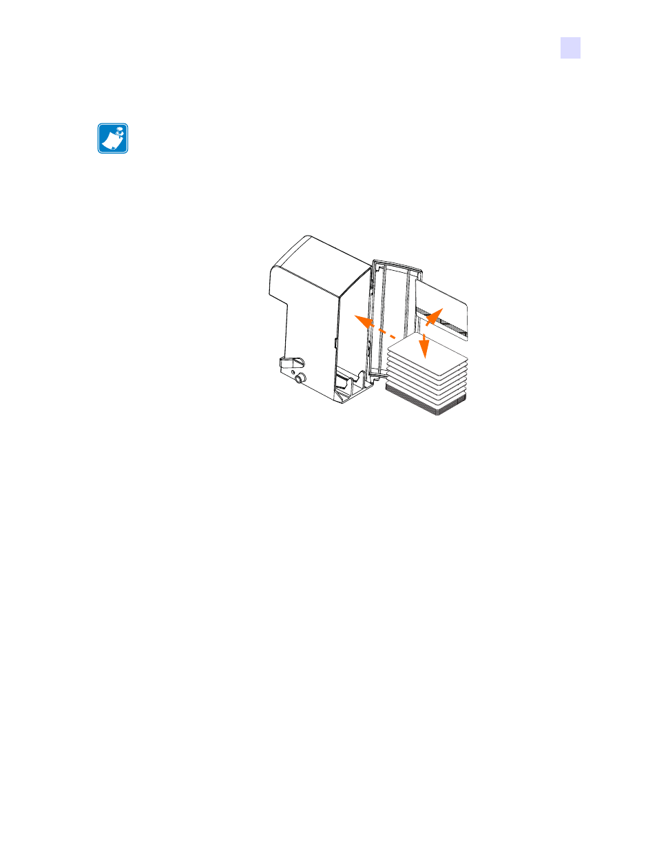 Media loading orientation | Zebra Technologies P1013372-001 REV. A User Manual | Page 197 / 216