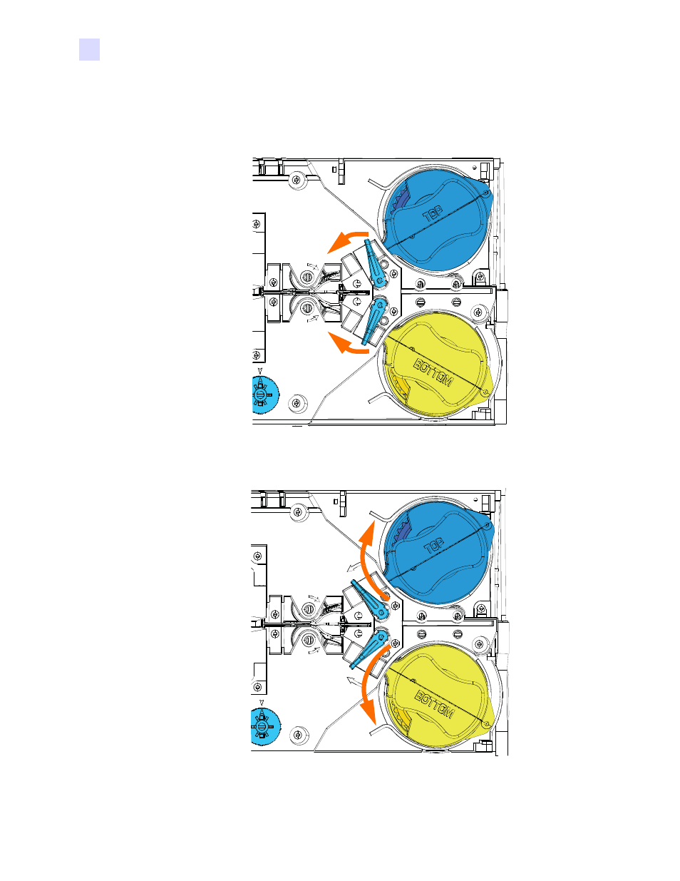 Removing the laminate cassette(s) | Zebra Technologies P1013372-001 REV. A User Manual | Page 24 / 216