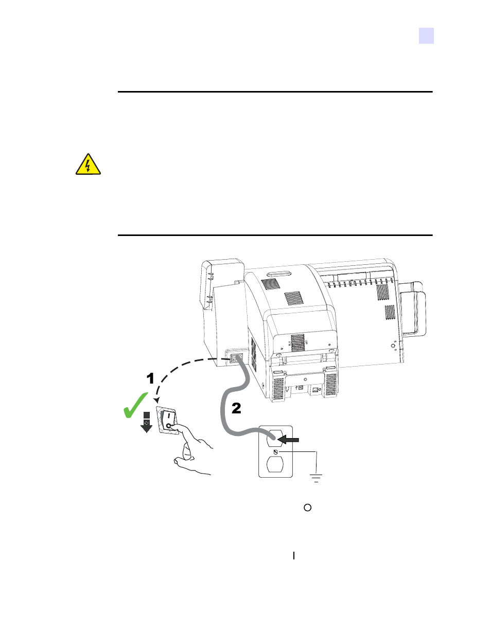 Connecting power | Zebra Technologies P1013372-001 REV. A User Manual | Page 35 / 216