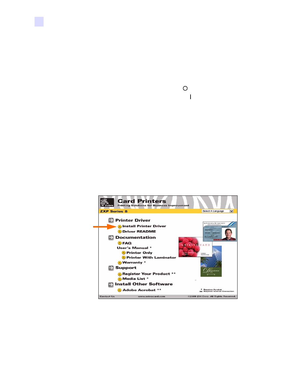 Installing the windows printer driver, Initial steps | Zebra Technologies P1013372-001 REV. A User Manual | Page 38 / 216