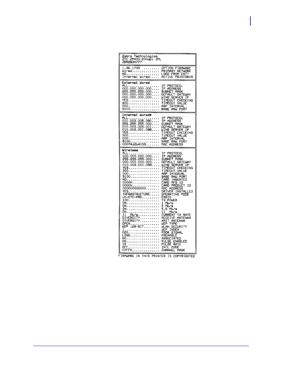Zebra Technologies ZebraNet ZM400TM User Manual | Page 35 / 130