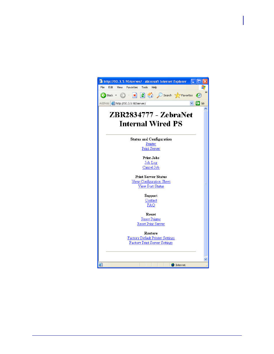 Zebra Technologies ZebraNet ZM400TM User Manual | Page 89 / 130