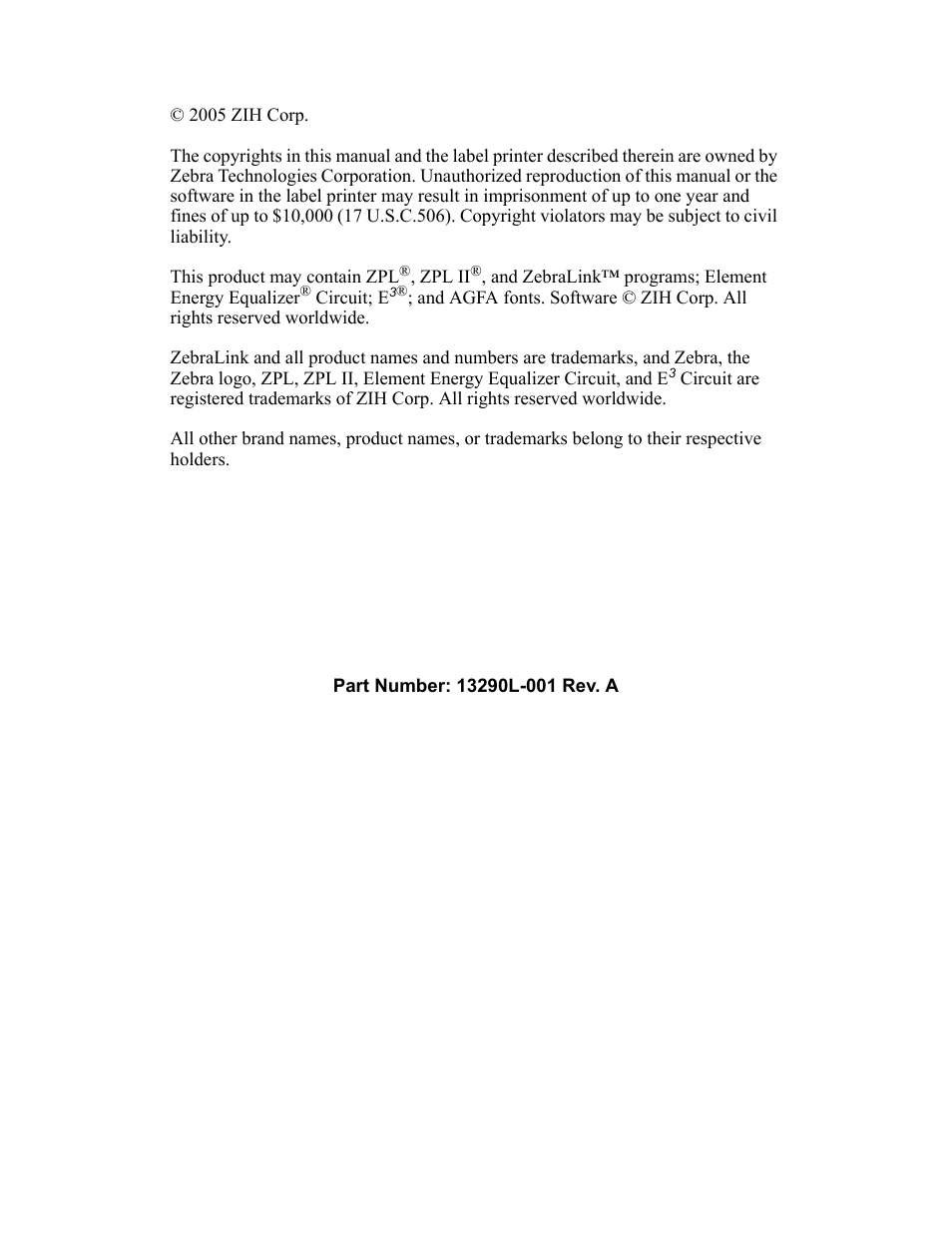 Zebra S4M User Manual | Page 2 / 132