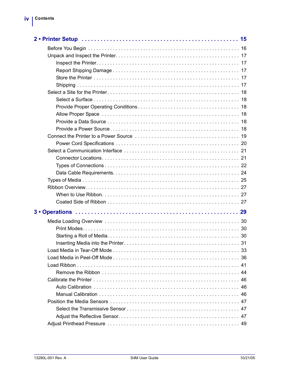 Zebra S4M User Manual | Page 4 / 132