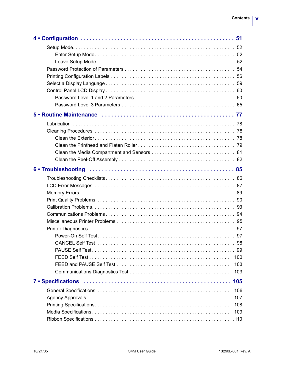 Zebra S4M User Manual | Page 5 / 132