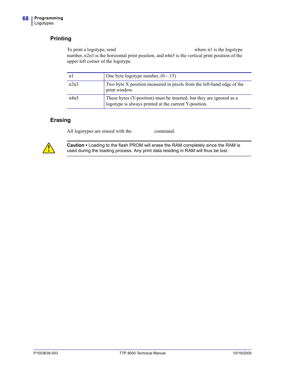 Zebra Technologies TTP 8000 User Manual | Page 68 / 132