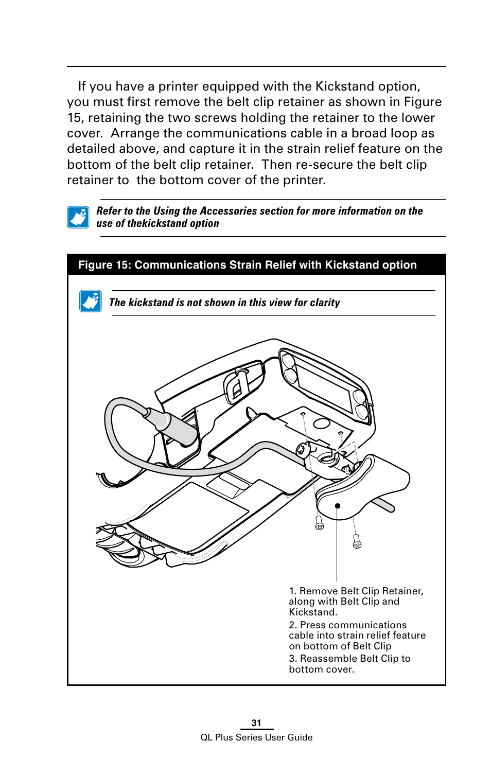 Zebra Technologies ZEBRA QL UMAN-QLP-001 User Manual | Page 31 / 86