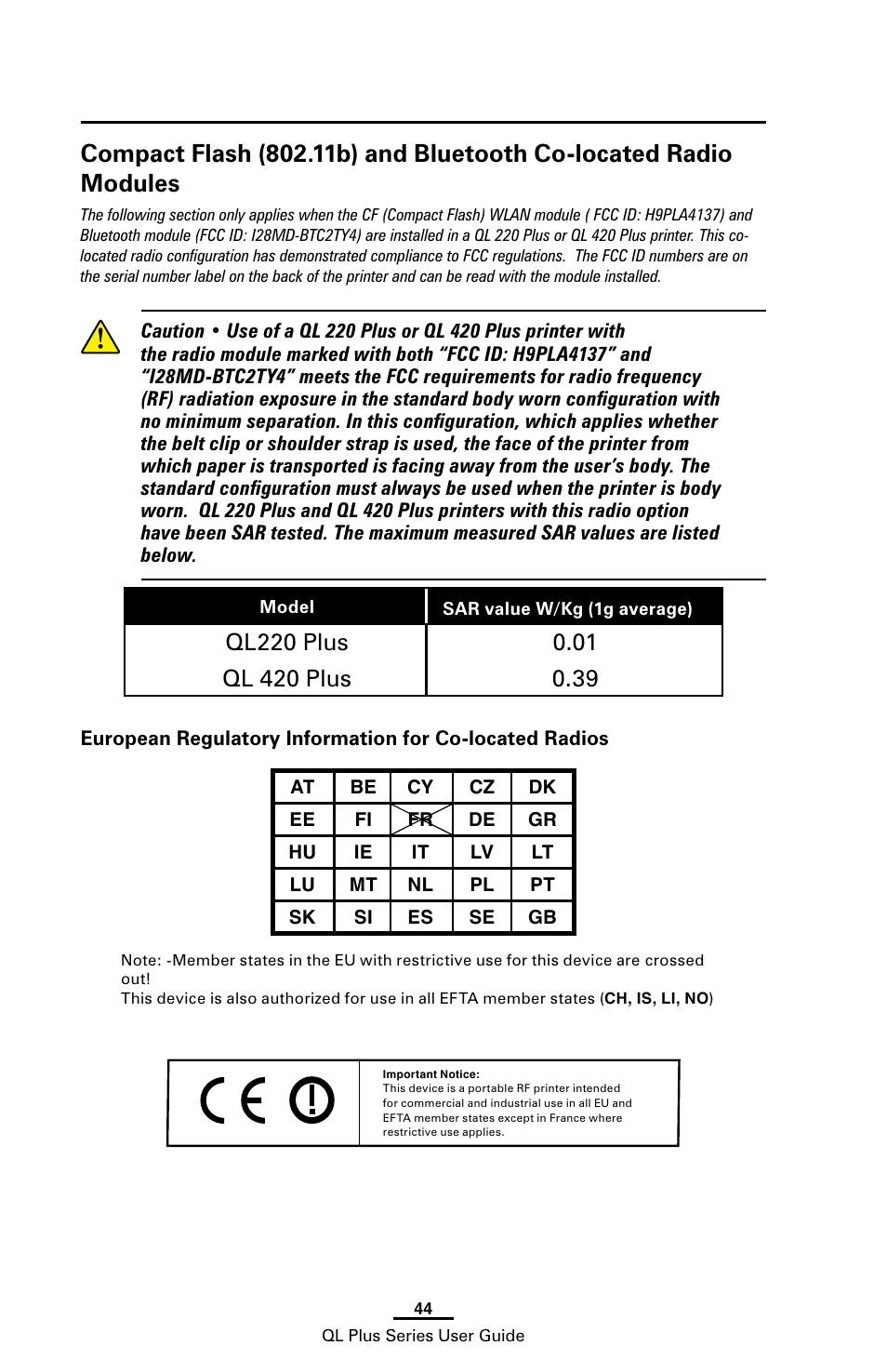 Zebra Technologies ZEBRA QL UMAN-QLP-001 User Manual | Page 44 / 86