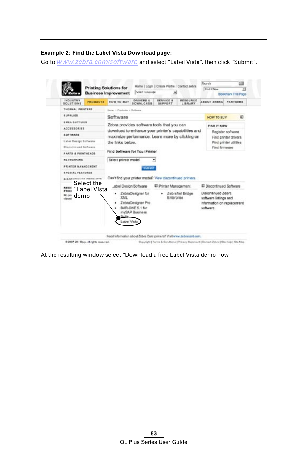 Zebra Technologies ZEBRA QL UMAN-QLP-001 User Manual | Page 83 / 86