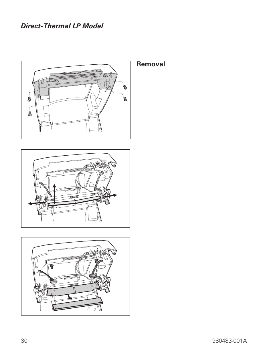 Direct-thermal lp model 30 | Zebra Technologies LP 2844 User Manual | Page 38 / 54