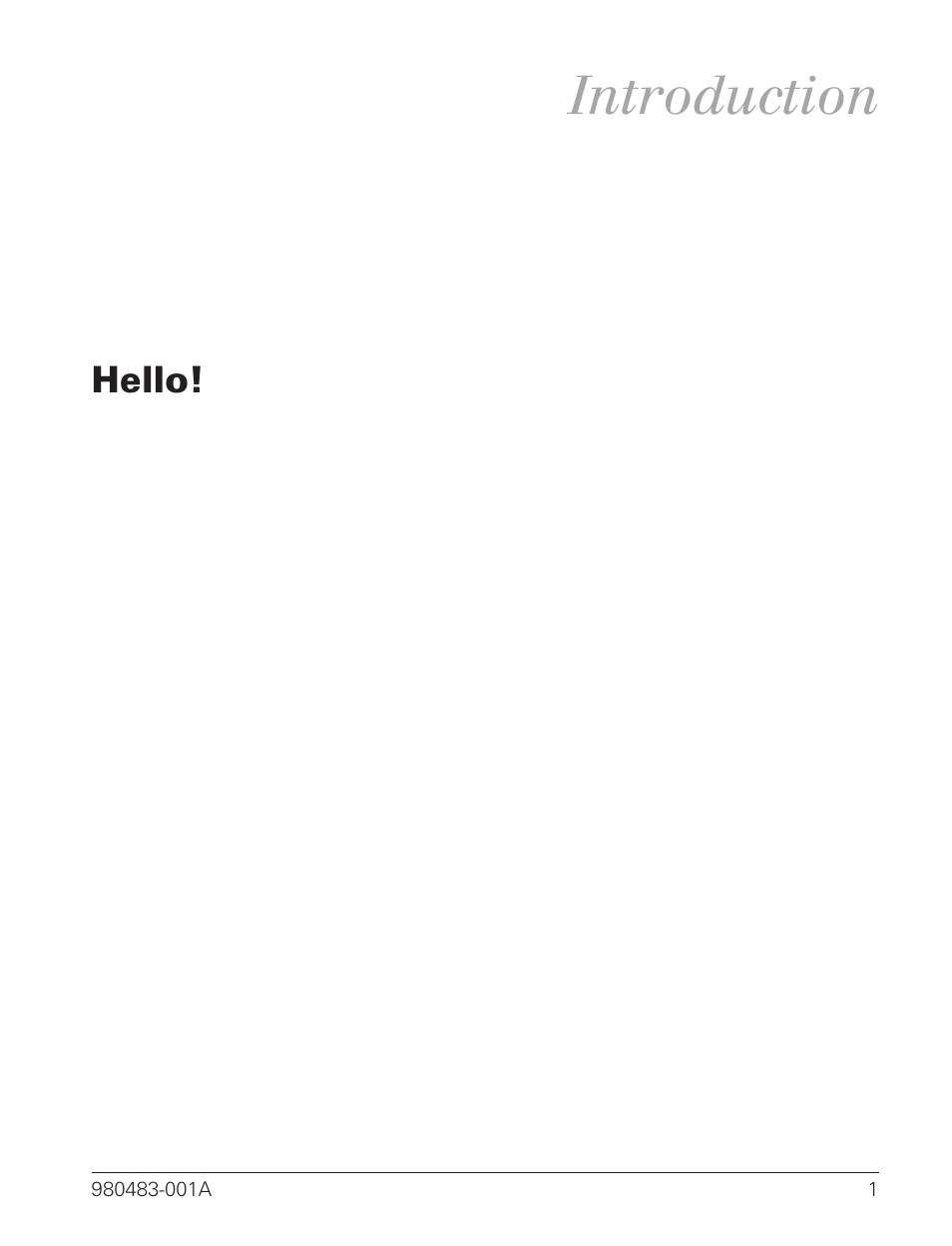 Introduction, Hello! 1, Hello | Zebra Technologies LP 2844 User Manual | Page 9 / 54