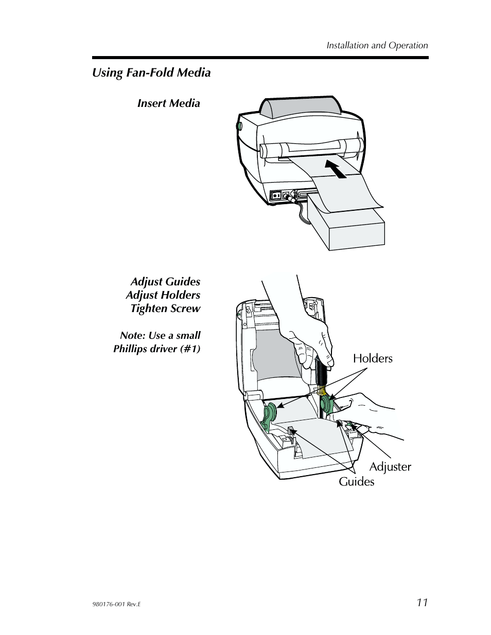 Other sup port re sources 14, Using fan-fold media | Zebra Technologies LP2443 User Manual | Page 17 / 24
