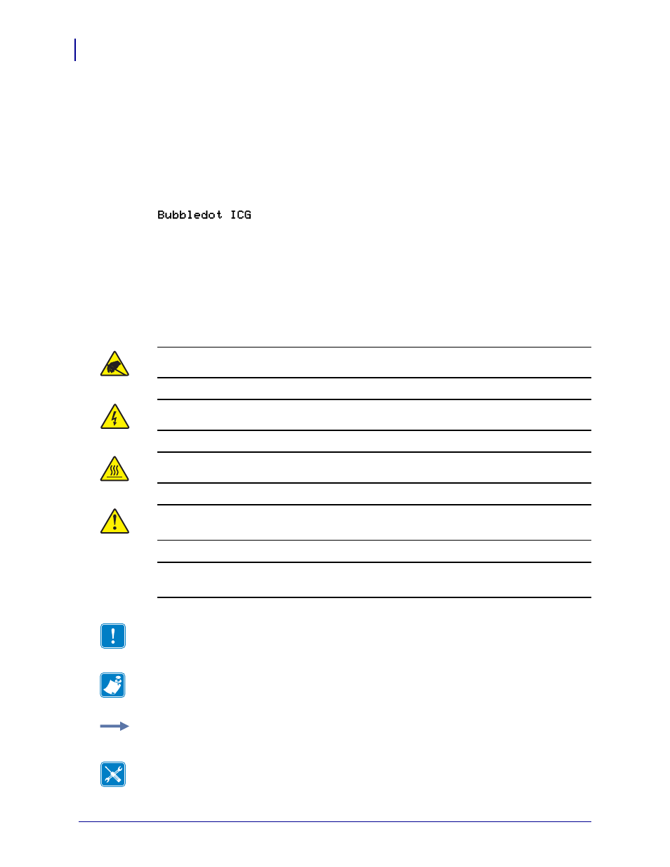 Document conventions | Zebra 105SL User Manual | Page 12 / 174