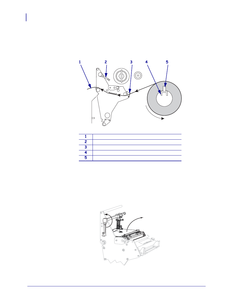 Load media in tear-off mode | Zebra 105SL User Manual | Page 42 / 174