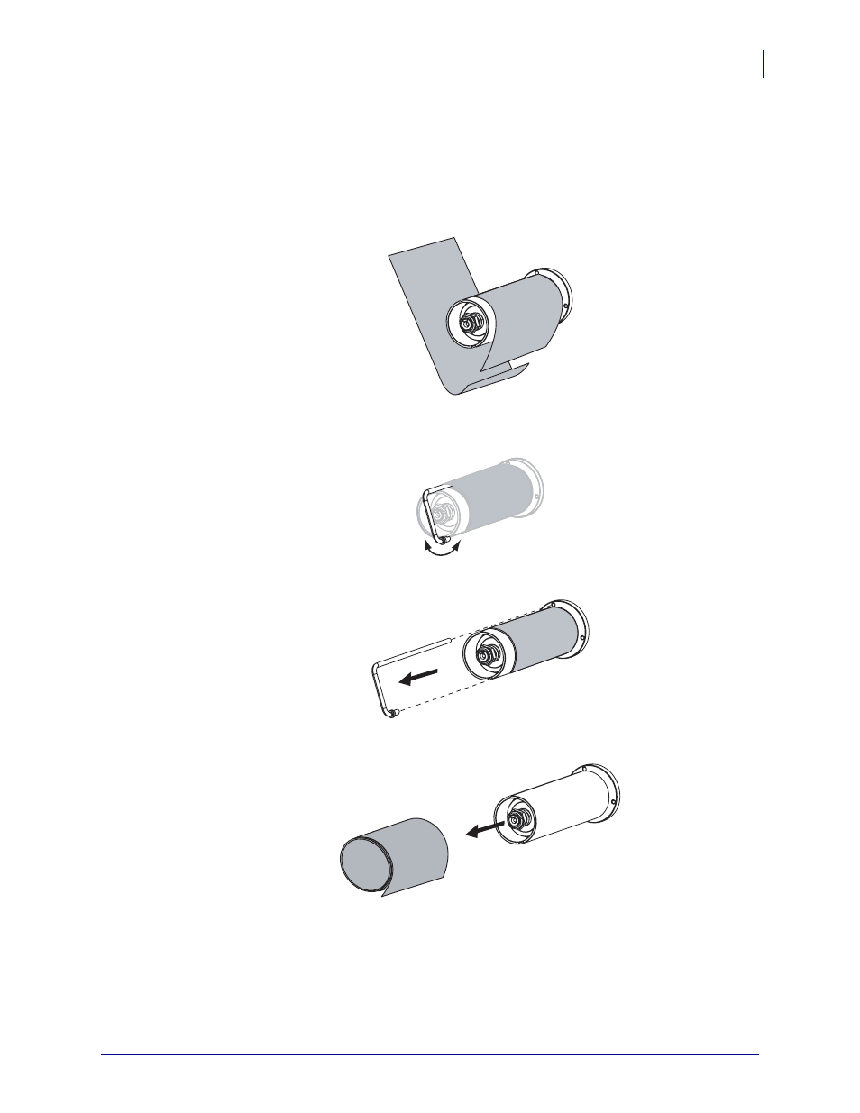 Remove used ribbon | Zebra 105SL User Manual | Page 73 / 174