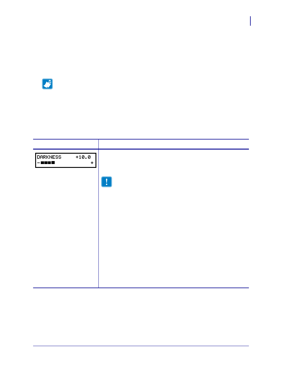 Control panel parameters, Adjust print | Zebra 105SL User Manual | Page 87 / 174