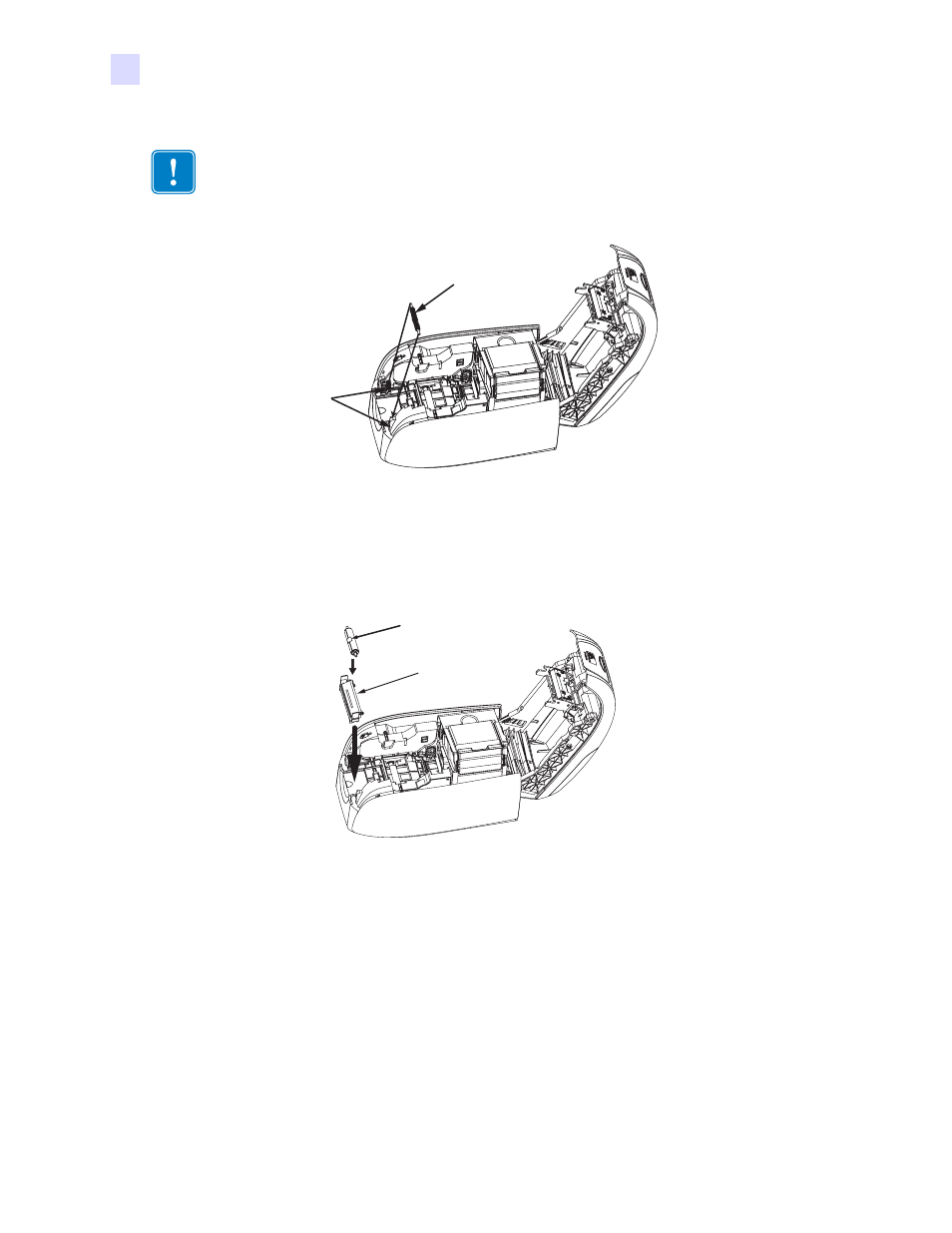 Install card cleaning cartridge | Zebra Technologies Zebra P120i User Manual | Page 74 / 78