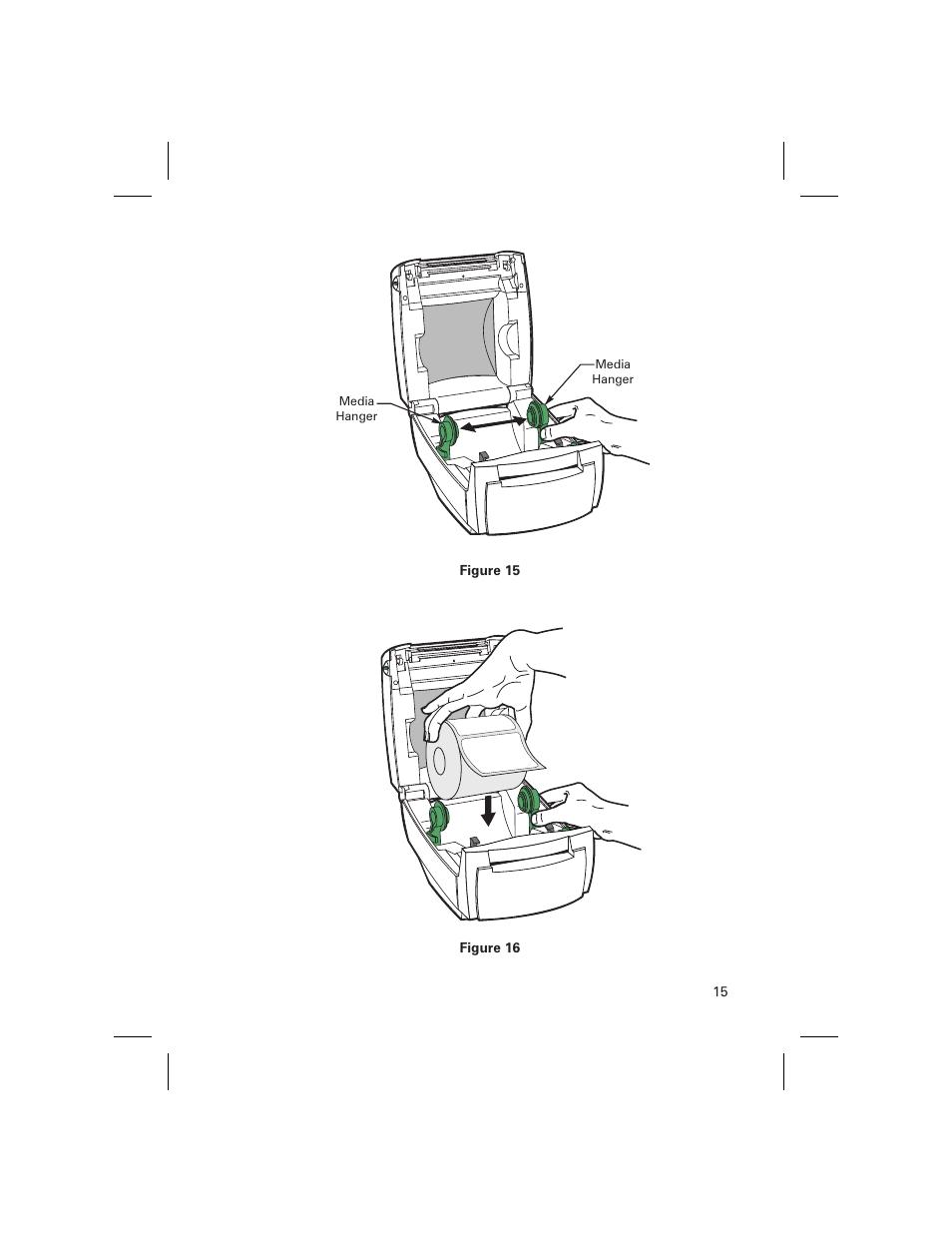 Figure 15, Figure 16 | Zebra Technologies DA402 User Manual | Page 21 / 56