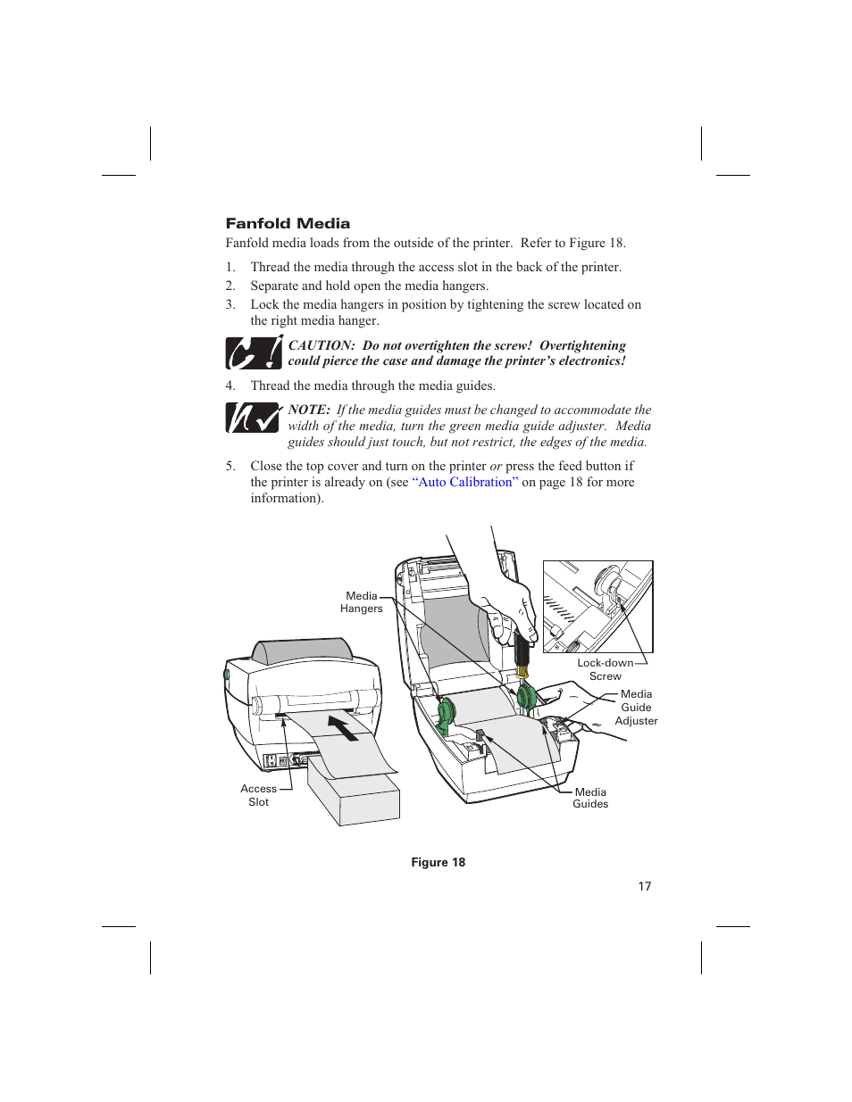 Fanfold media | Zebra Technologies DA402 User Manual | Page 23 / 56