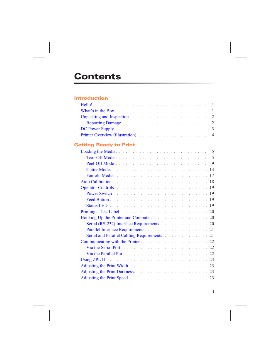 Zebra Technologies DA402 User Manual | Page 5 / 56