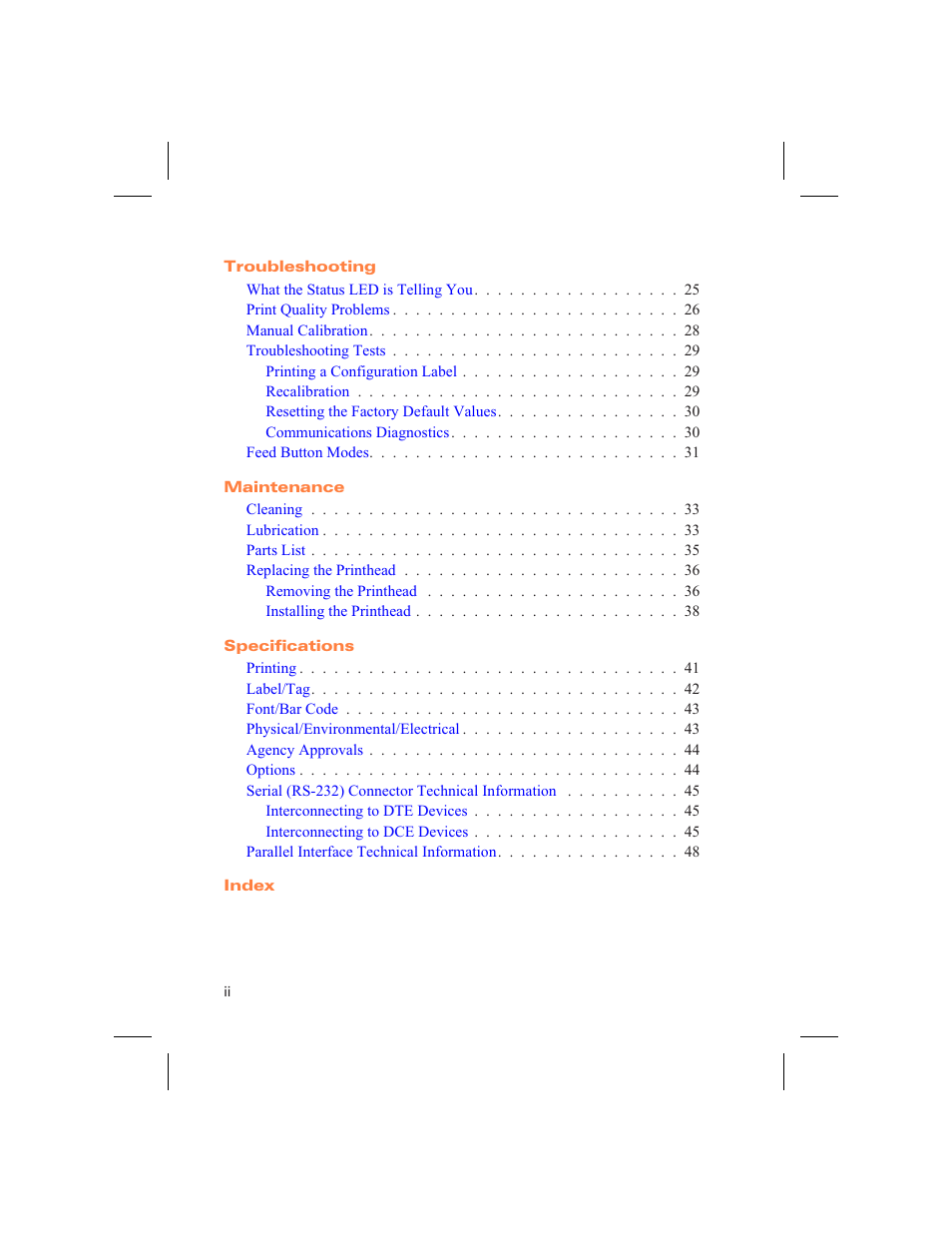 Zebra Technologies DA402 User Manual | Page 6 / 56