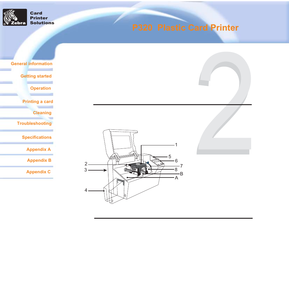 Operation, Peration, P320 i plastic card printer | Zebra Technologies P320i User Manual | Page 12 / 49