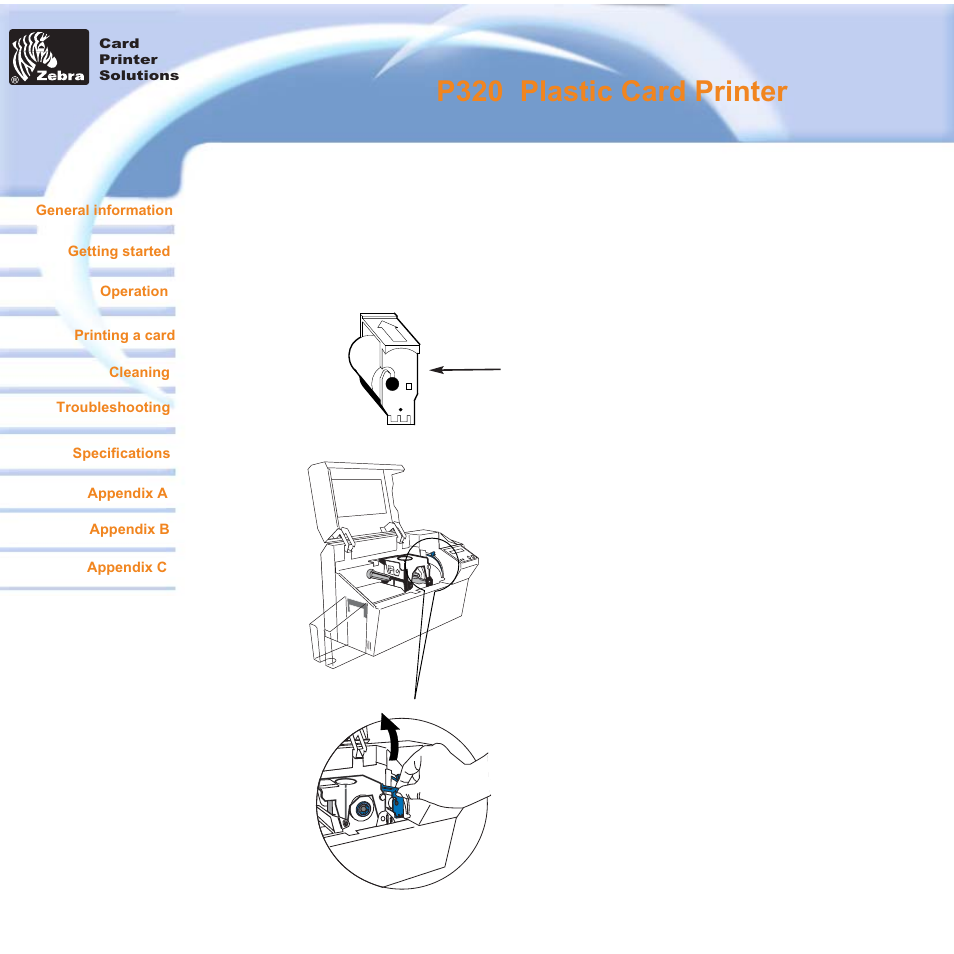 P320 i plastic card printer | Zebra Technologies P320i User Manual | Page 16 / 49