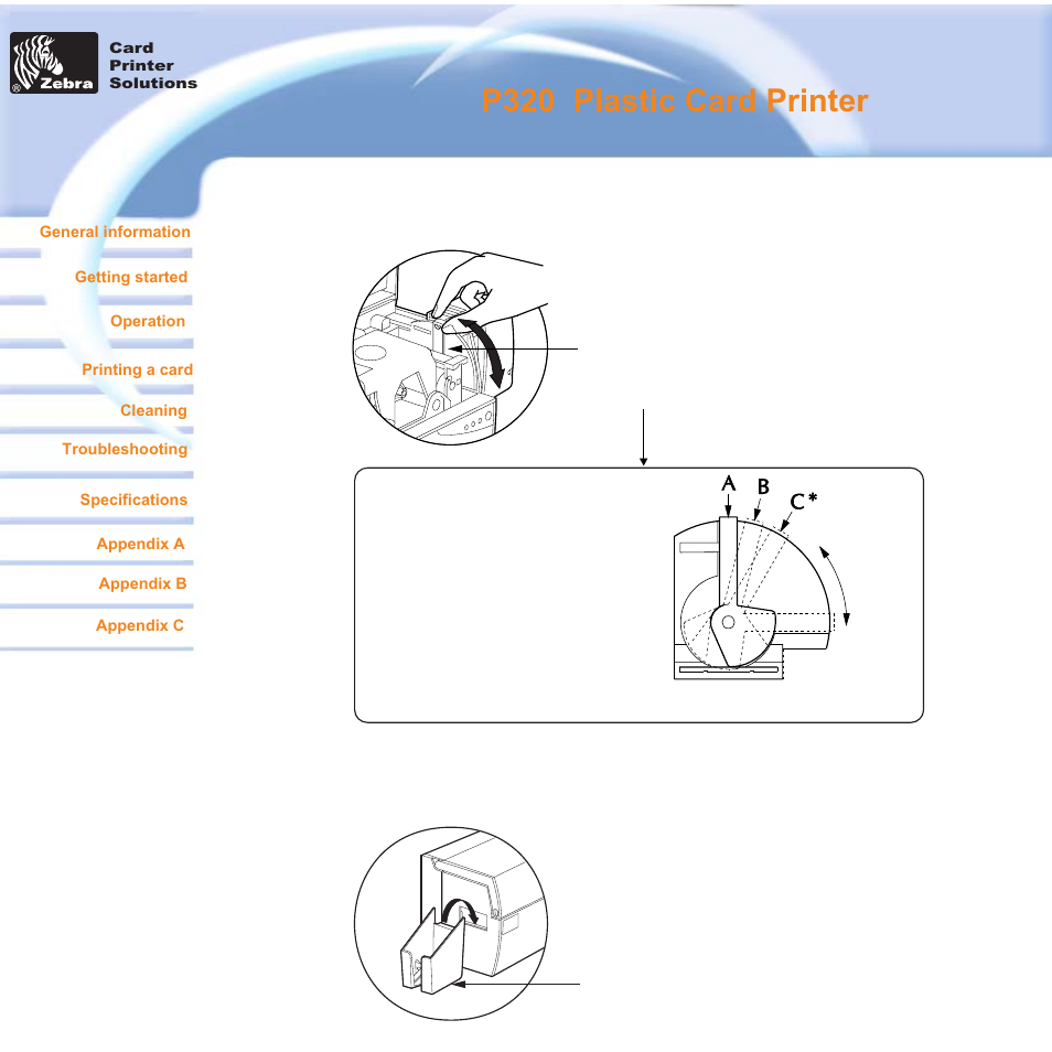 P320 i plastic card printer | Zebra Technologies P320i User Manual | Page 17 / 49