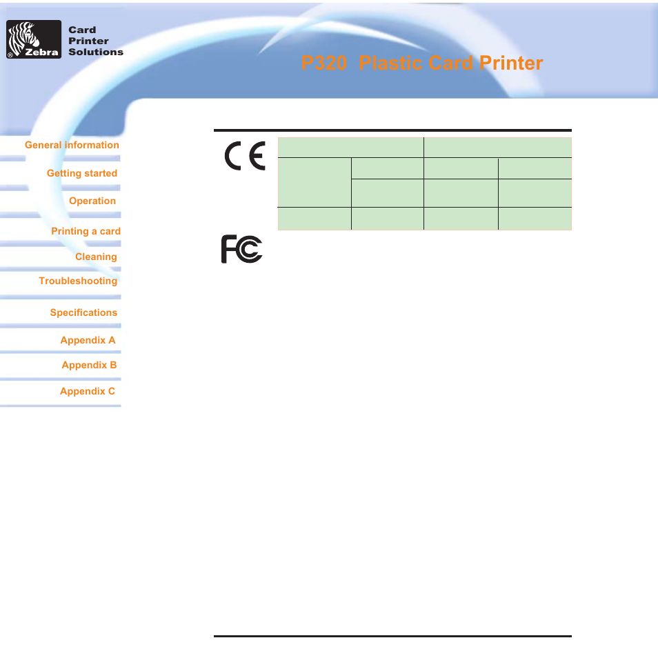 P320 i plastic card printer, Declarations of conformity, Industry canada notice | Zebra Technologies P320i User Manual | Page 4 / 49