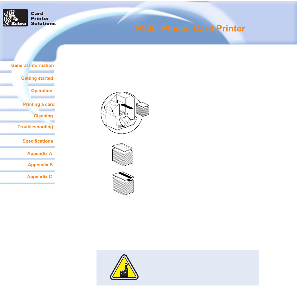 P320 i plastic card printer | Zebra Technologies P320i User Manual | Page 42 / 49