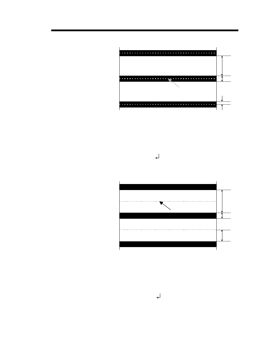 Black line between perforation, Black line on perforation, Q command - set form length | Zebra Technologies EPL2 User Manual | Page 101 / 138