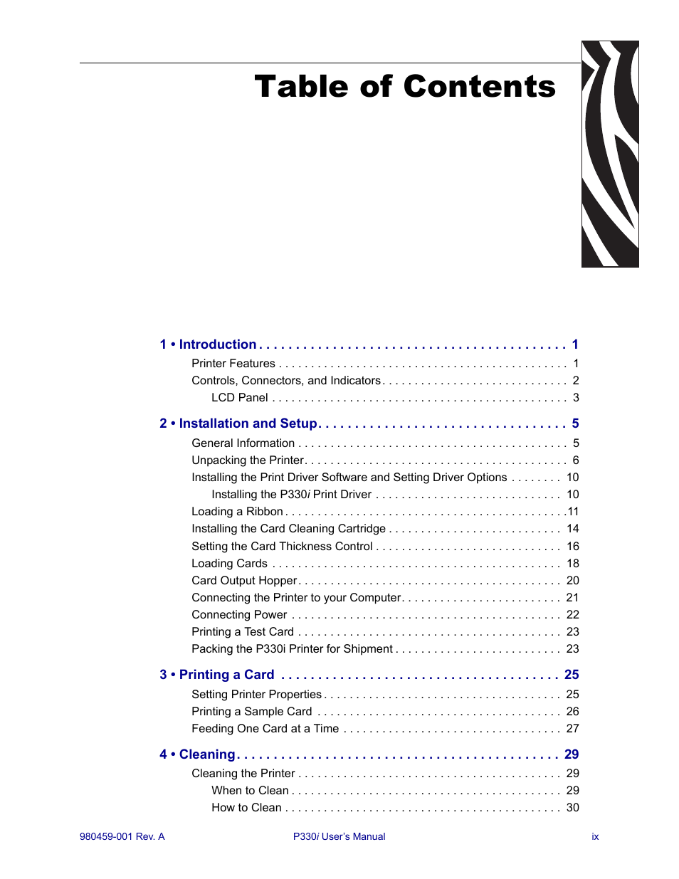 Zebra Technologies zebra card printer zebra p330 User Manual | Page 9 / 66