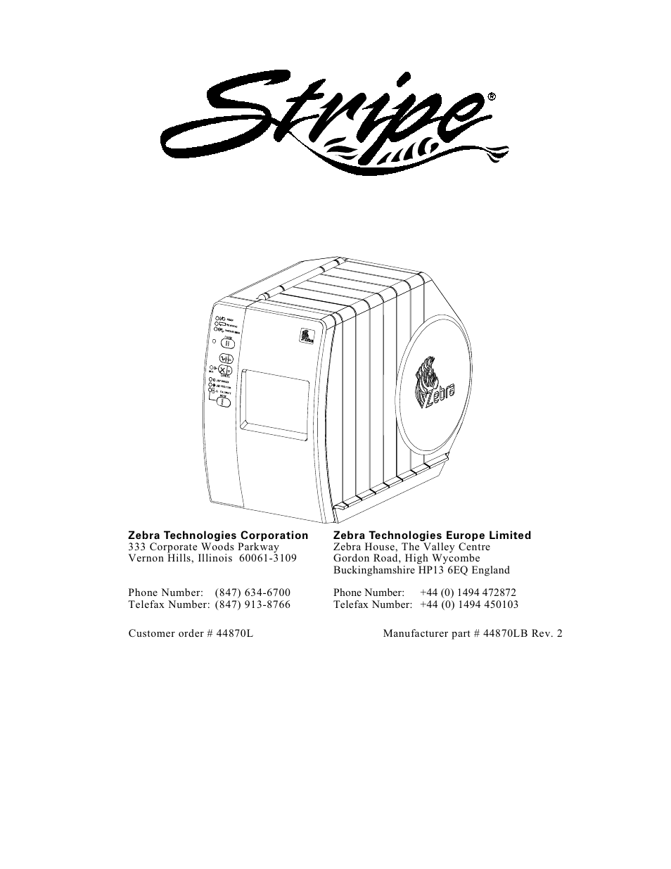 Zebra Technologies S-300 User Manual | 80 pages