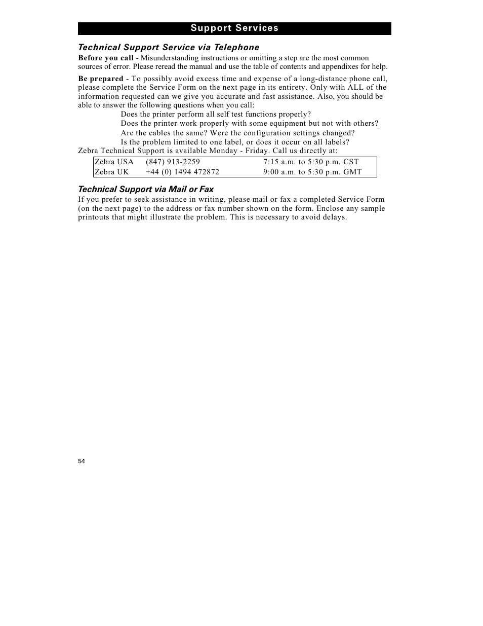 Zebra Technologies S-300 User Manual | Page 62 / 80