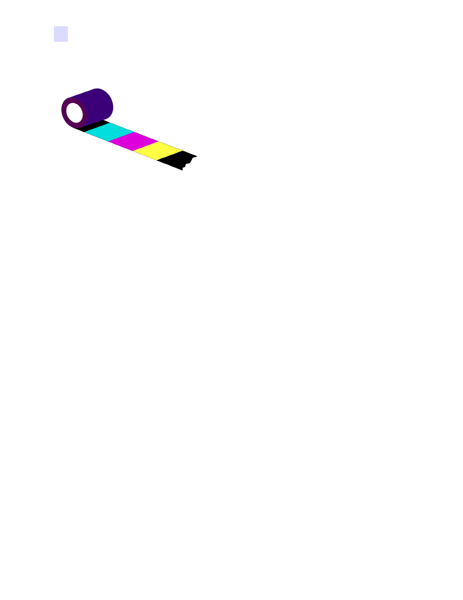 Ribbon button, Laminate button, Figure 1 . standard ymck color ribbon | Zebra Technologies P640I User Manual | Page 16 / 93