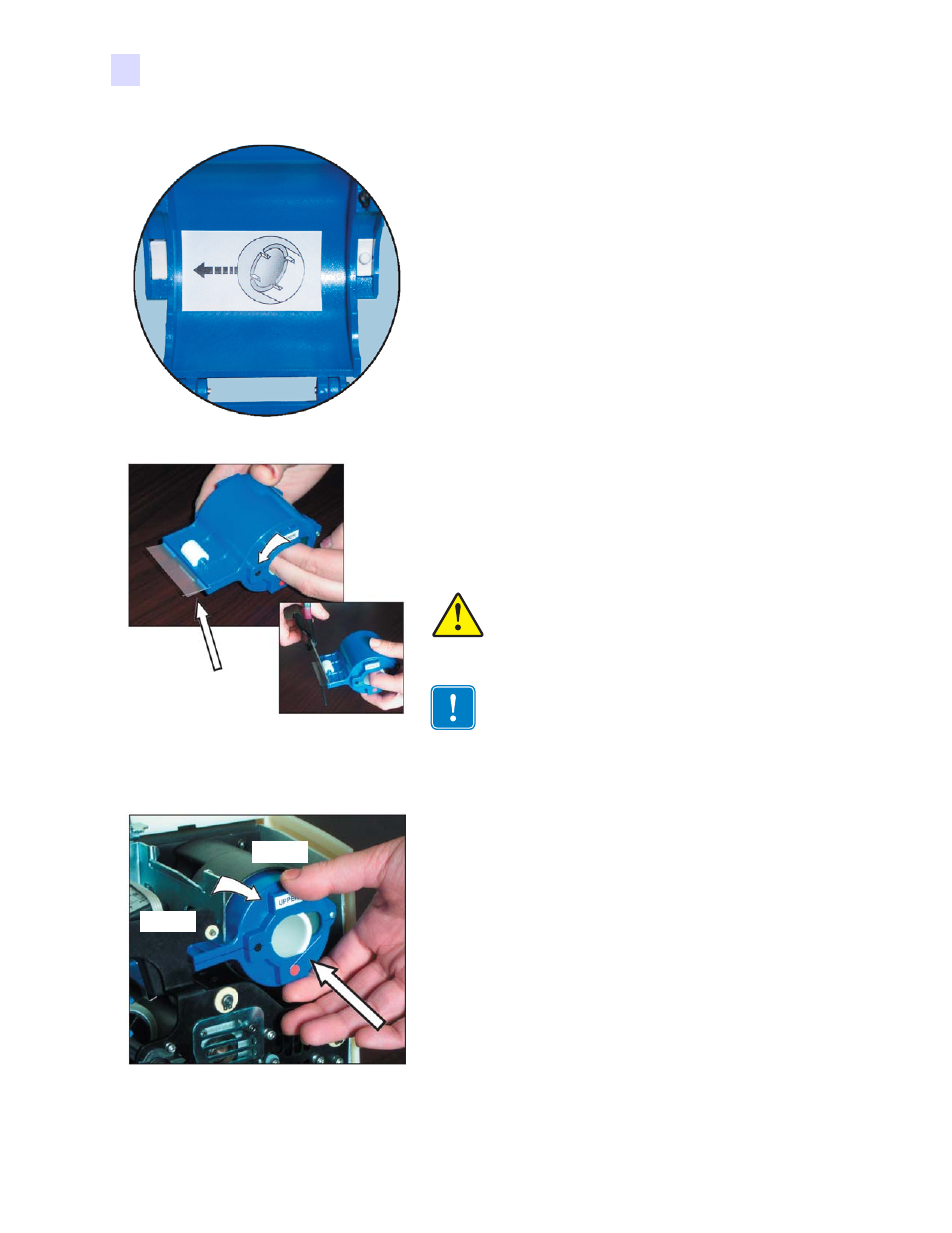 Installing the cassettes | Zebra Technologies P640I User Manual | Page 28 / 93