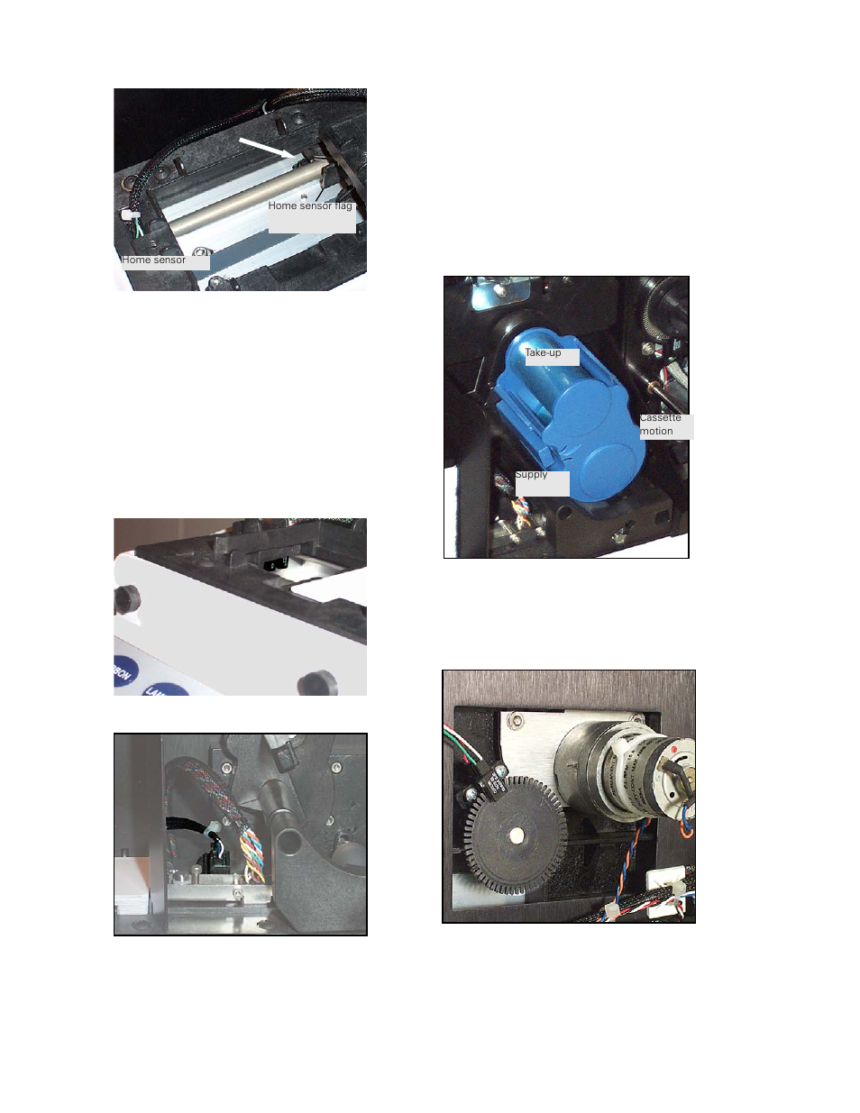 Truck interlock (arrowed), Truck home sensor, Card presence sensor | Zebra Technologies P640I User Manual | Page 48 / 93