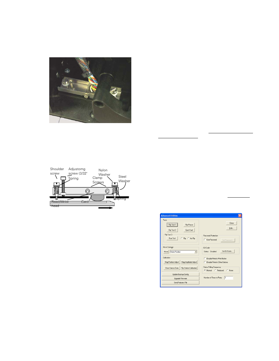 Technical note 3 - magnetic stripe encoder, Mag encoder installation, Mag encoder components | Cleaning the read/write head, Replacing the read/write head, Magnetic encoding functions in the driver, Mag position and amplitude | Zebra Technologies P640I User Manual | Page 51 / 93