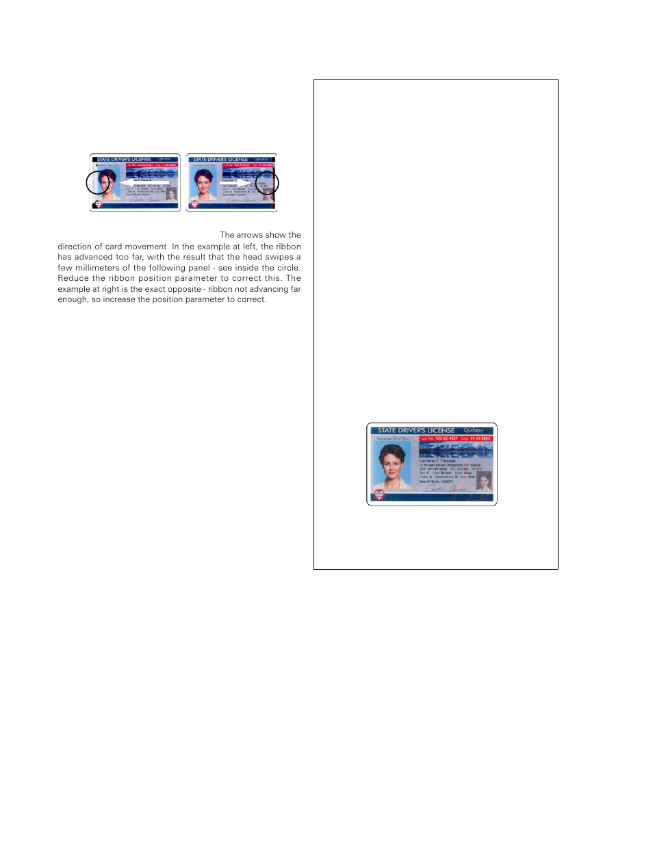 Ribbon positioning problems, Ribbon - torque adjust (%), Printhead position - adjust | Printhead - resistance (ohms), Example of ribbon wrinkling, Adjustment procedure | Zebra Technologies P640I User Manual | Page 58 / 93