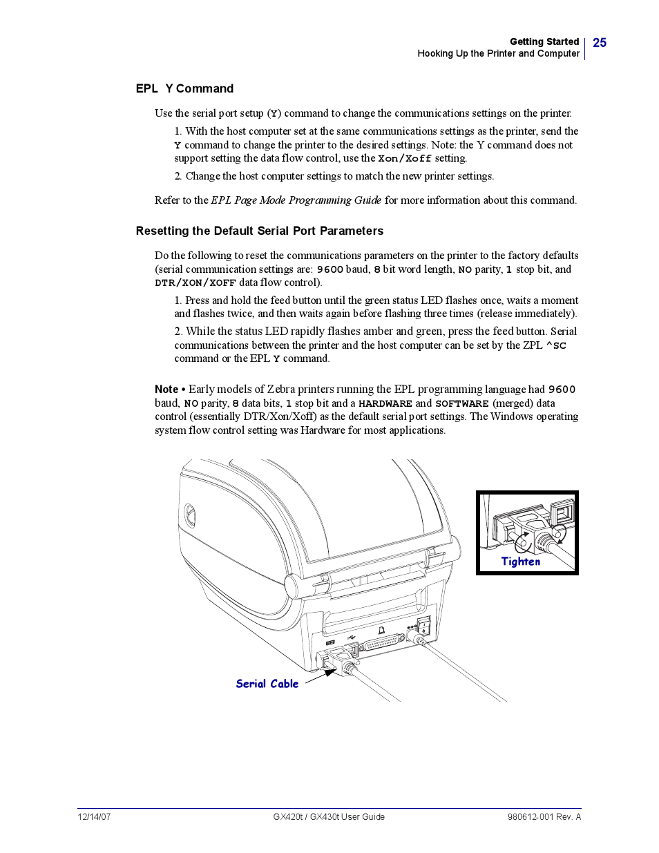 Zebra Technologies GX420T User Manual | Page 37 / 108