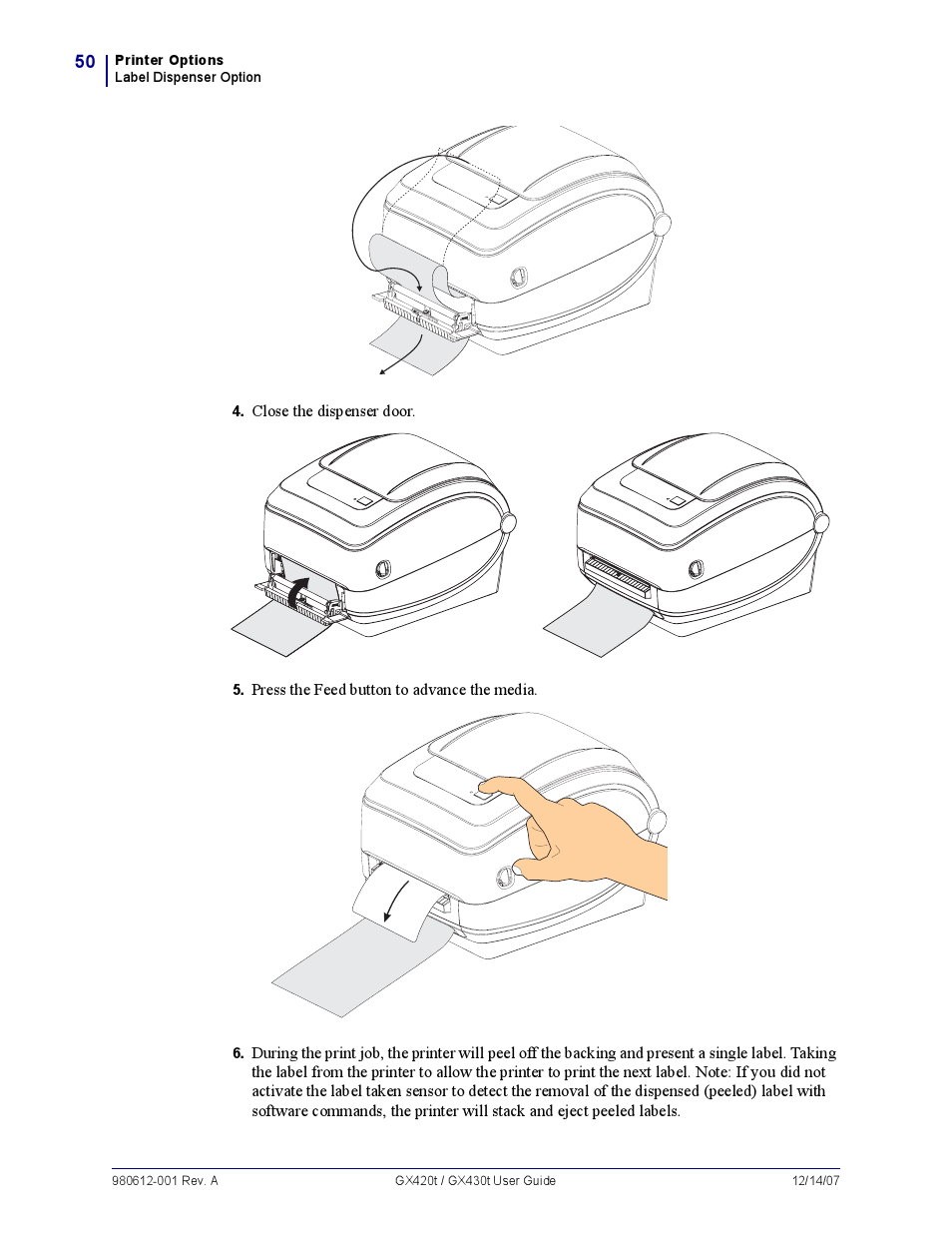 Zebra Technologies GX420T User Manual | Page 62 / 108