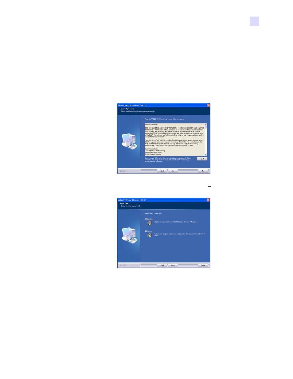 Usb driver installation | Zebra Technologies P100iTM User Manual | Page 21 / 76
