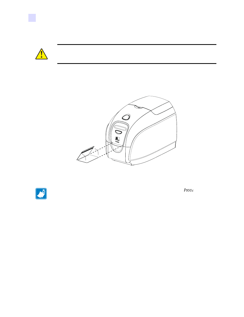 Media loading orientation, Magnetic encoder cleaning | Zebra Technologies P100iTM User Manual | Page 66 / 76