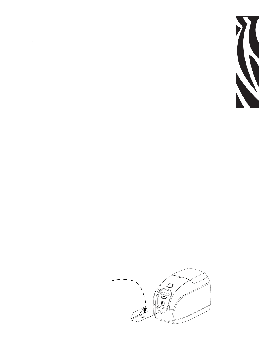 Smart card encoder, Introduction, Media loading orientation | Appendix b • smart card encoder, Introduction media loading orientation, Appendix b | Zebra Technologies P100iTM User Manual | Page 69 / 76