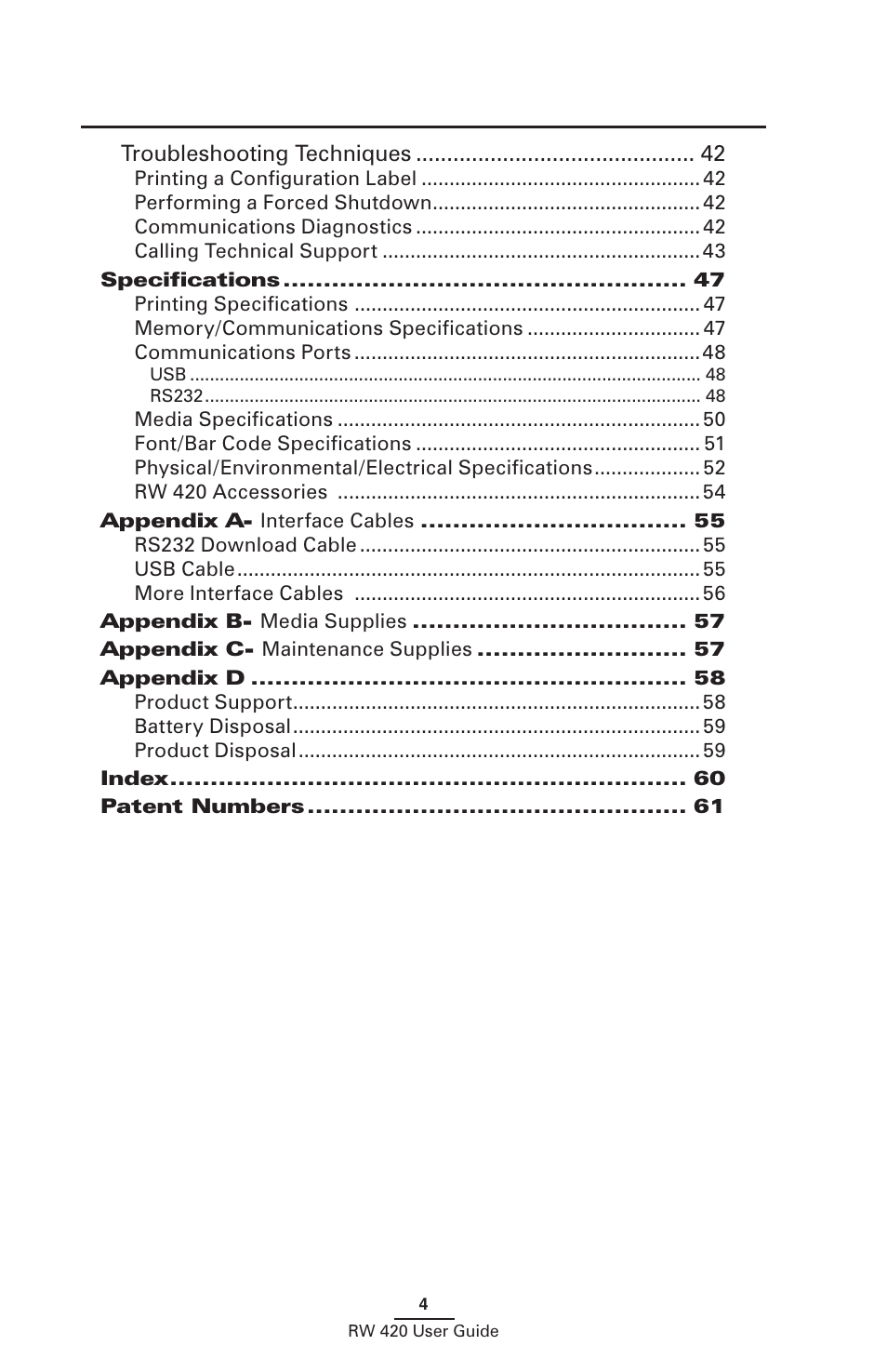 Zebra Technologies LI 72 User Manual | Page 4 / 62